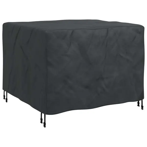 vidaXL Möbelöverdrag Enfärgad Svart 113 x 113 x 73 cm 210D Rea