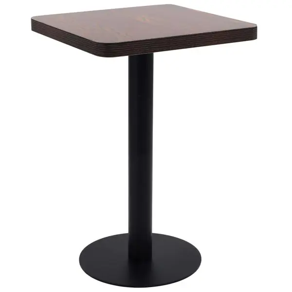 Endast idag vidaXL Bistrobord mörkbrun 50x50 cm MDF