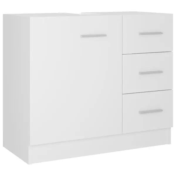 Lägg i varukorgen vidaXL Tvättställsskåp vit 63x30x54 cm konstruerat trä