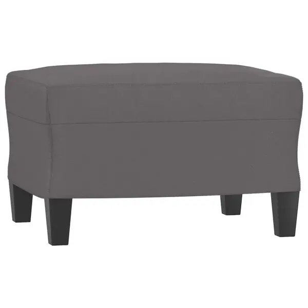 vidaXL Fotpall grå 60x50x41 cm konstläder Snabb leverans