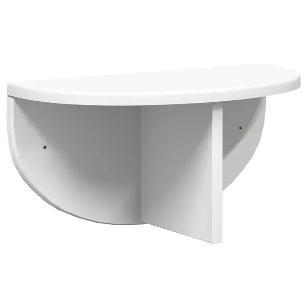 Rabatt vidaXL Vägg hylla Väggmonterad Vit 38 x 19 x 19 cm Konstruerat trä
