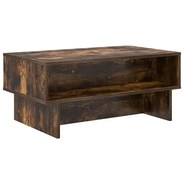 vidaXL Kaffeebord Rökt ek 80 x 46 x 35 cm Konstruerat trä Köp online