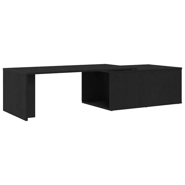Kampanj vidaXL Kaffeebord Svart Ek 150 x 50 x 35 cm Konstruerat trä