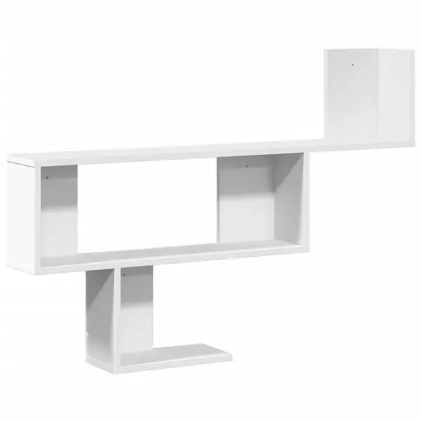 vidaXL Vägghylla vit 100x15x70 cm konstruerat trä Outlet