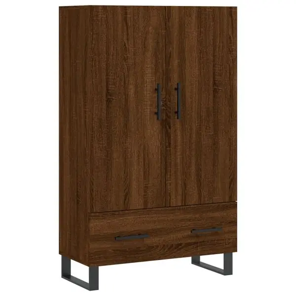 vidaXL Högskåp brun ek 69,5x31x115 cm konstruerat trä Kampanjpris