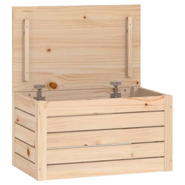 Rabatter vidaXL Förvaringslåda 59,5x36,5x33 cm massiv furu