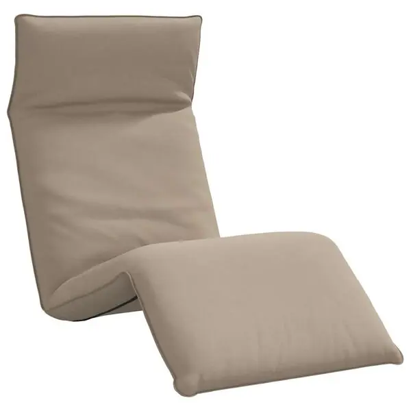vidaXL Hopfällbar solstol Taupe 175x54x8,5 cm Oxford tyg Populärt val