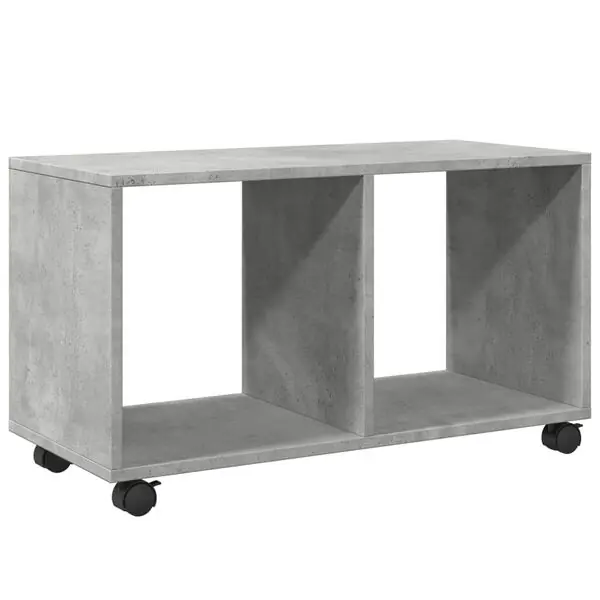 vidaXL Skåp med hjul betonggrå 72x33x42,5 cm konstruerat trä Sänkt pris