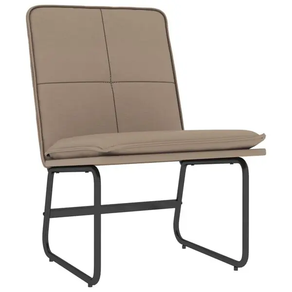 Begränsat antal vidaXL Loungestol cappuccino 54x75x76 cm konstläder