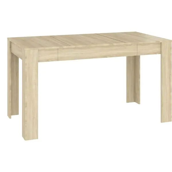vidaXL Matbord sonoma-ek 140x74,5x76 cm konstruerat trä risnedsättning