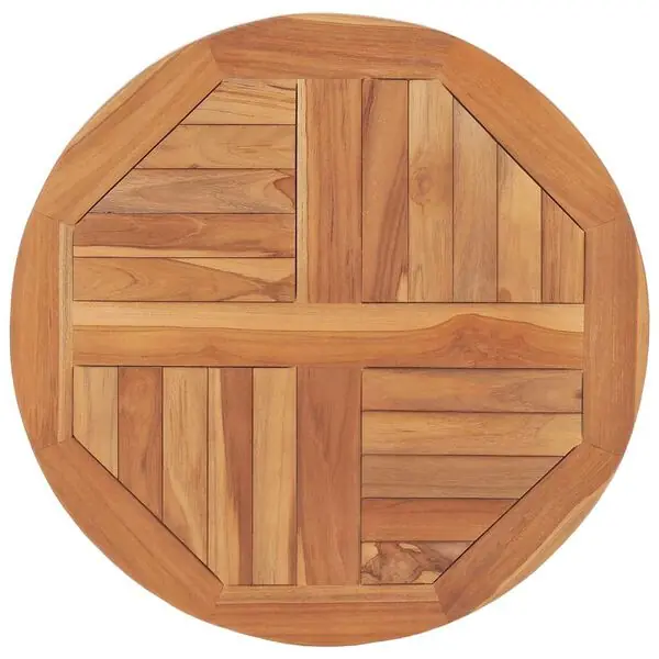 vidaXL Bordsskiva i massiv teak rund 2,5 cm 60 cm Populärt val