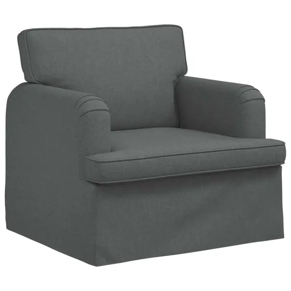 vidaXL Soffa Mörkgrå 84 x 80 x 85 cm tyg Kampanjpris