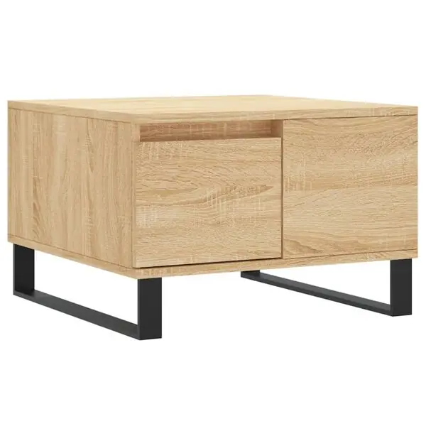 Snabb leverans vidaXL Soffbord sonoma-ek 55x55x36,5 cm konstruerat trä