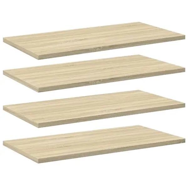 vidaXL Hyllplan 4 st sonoma-ek 60x30x1,5 cm konstruerat trä Fri frakt