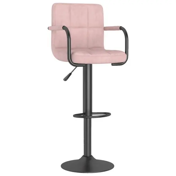 Bästa pris vidaXL Barstol rosa sammet