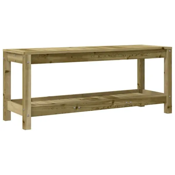 vidaXL Trädgårdsbänk 108x35x45 cm impregnerad furu Beställ idag