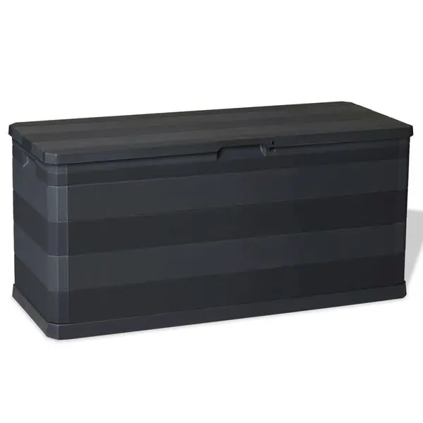 vidaXL Dynbox 117x45x56 cm svart Extra rabatt
