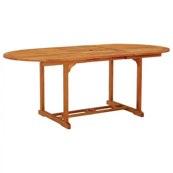 vidaXL Trädgårdsbord 200x100x75 massivt eukalyptusträ Begränsat erbjudande