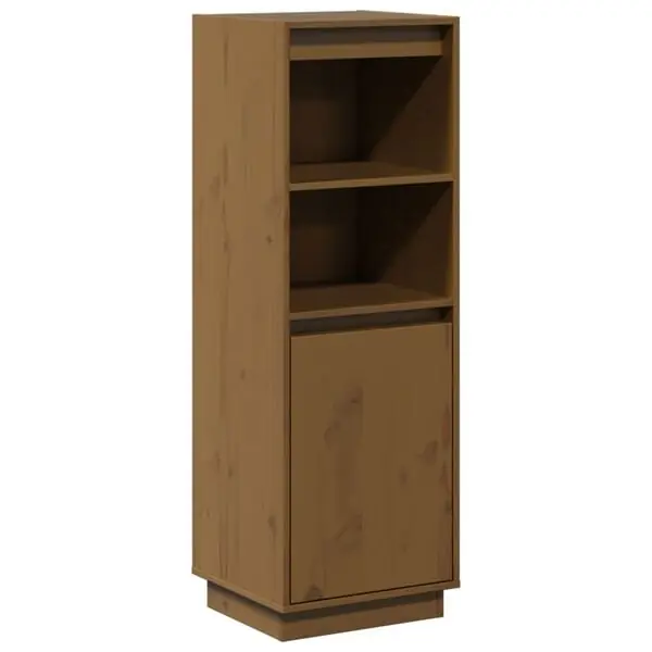 vidaXL Förvaringsskåp honungsbrun 37x34x110 cm massiv furu Populärt val