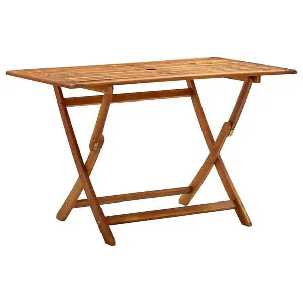 Bästa pris vidaXL Hopfällbart trädgårdsbord 120x70x75 cm massivt akaciaträ
