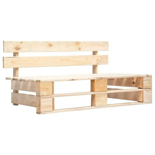 Bästa pris vidaXL Pallbänk för trädgården trä