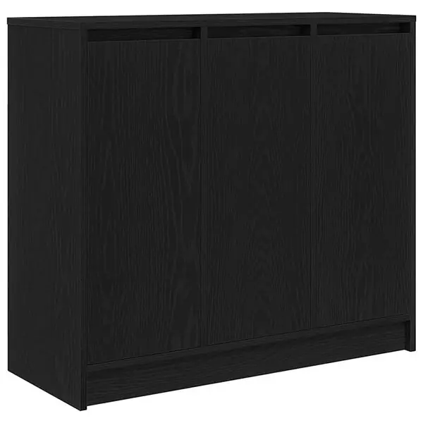 vidaXL Skänk svart ek 85x34x76 cm konstruerat trä Snabb leverans