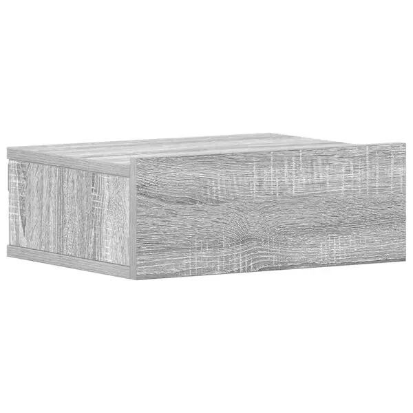 vidaXL Svävande sängbord grå sonoma 40x30x15 cm konstruerat trä Populärt val