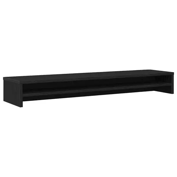vidaXL Monitorstativ svart ek 100x24x13 cm konstruerat trä Begränsat erbjudande
