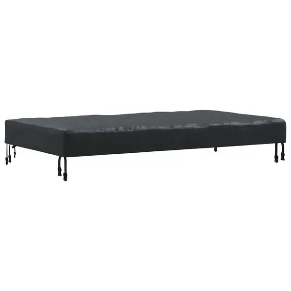 Sista chansen vidaXL Bordskydd Enfärgad Svart 122 x 72 x 15 cm tyg