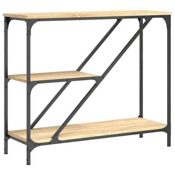 Rabatter vidaXL Avlastningsbord sonoma ek 88,5x30x75 cm konstruerat trä