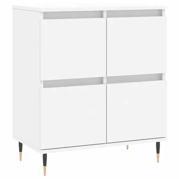 vidaXL Byrå vit 60x35x70 cm konstruerat trä I lager