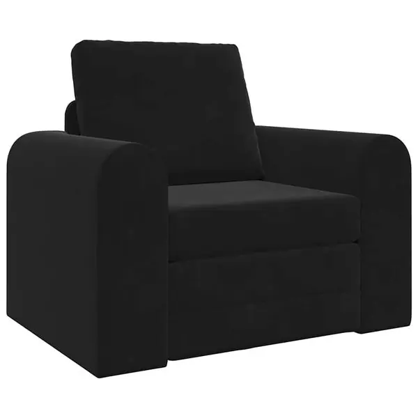 vidaXL Soffsäng Svart 98 x 71 x 83 cm Sammet I lager