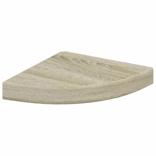 Säker betalning vidaXL Svävande hörnhylla ek 25x25x3,8 cm MDF