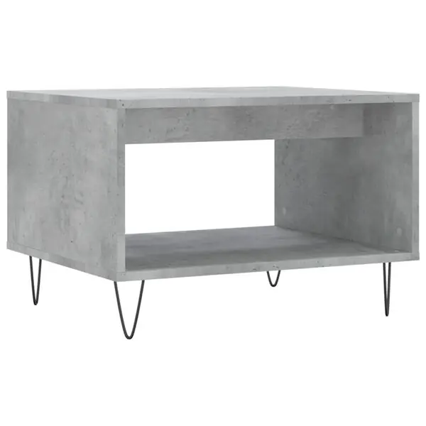 vidaXL Soffbord betonggrå 60x50x40 cm konstruerat trä Snabb frakt