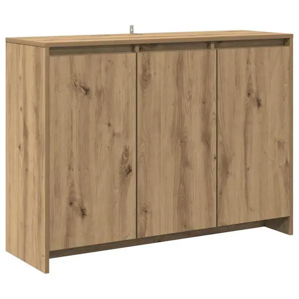 Endast idag vidaXL Skänk artisan ek 102x33x75 cm konstruerat trä