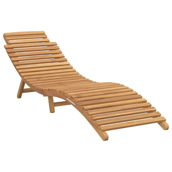 vidaXL Solstol Brun 198 x 55 x 58,5 cm Massivt teakträ Rea