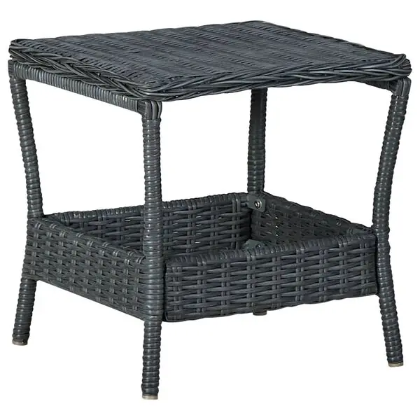 Extra rabatt vidaXL Trädgårdsbord mörkgrå 45x45x46,5 cm konstrotting
