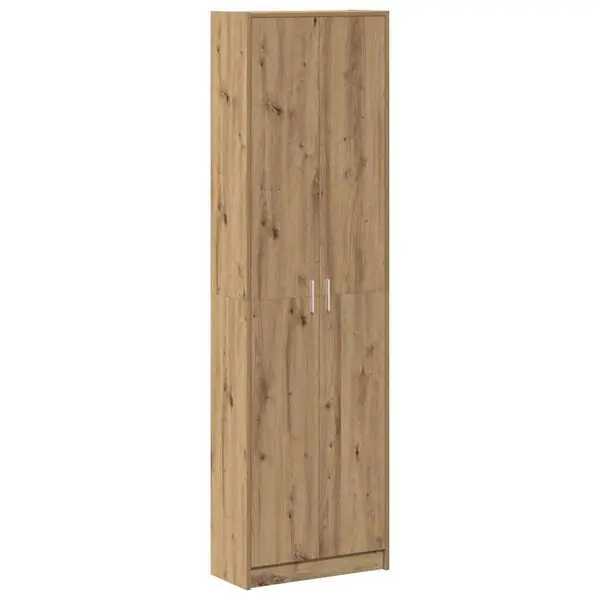 Rea vidaXL Garderob med hylla Artisan Ek 55 x 25 x 189 cm Konstruerat trä