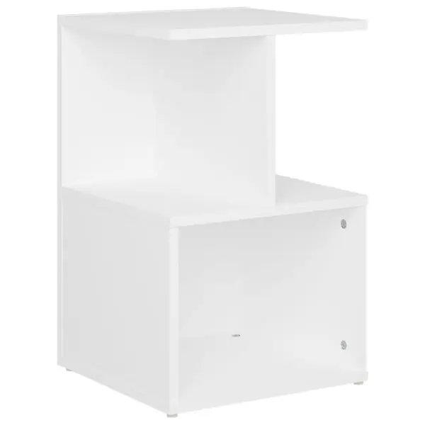 Lågt pris vidaXL Sängbord vit 35x35x55 cm konstruerat trä