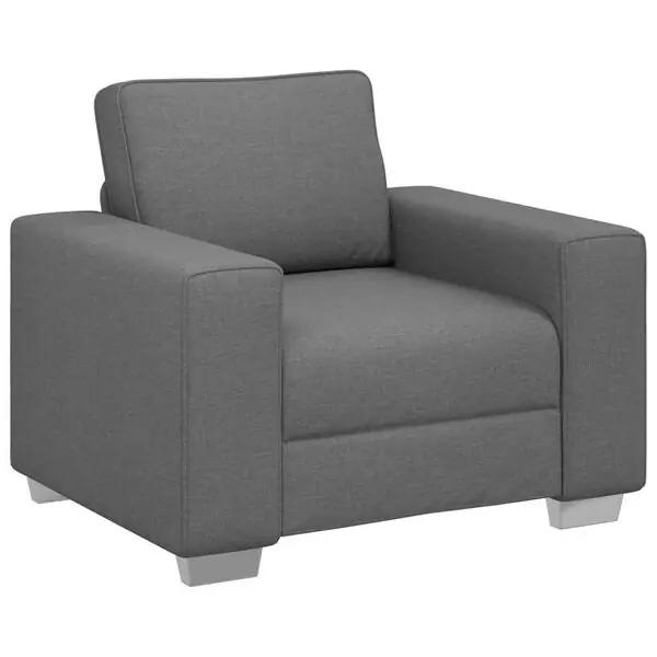Premium vidaXL Soffstol Mörkgrå 100 cm tyg