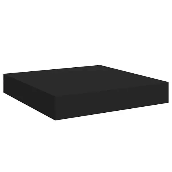 Billigare vidaXL Svävande vägghylla svart 23x23,5x3,8 cm MDF