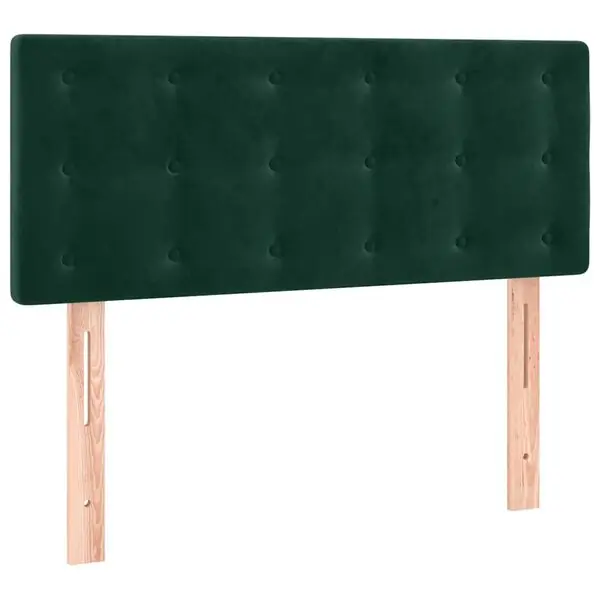 Premium vidaXL Sänggavel mörkgrön 80x5x78/88 cm sammet