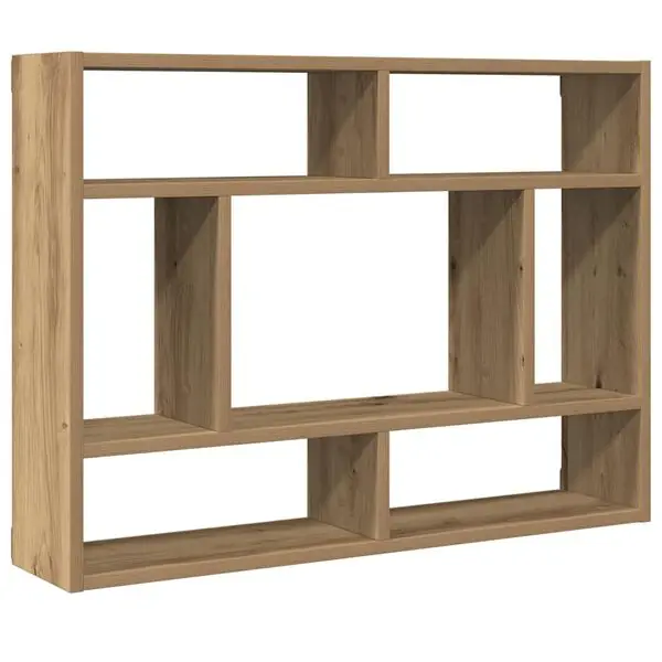 vidaXL Vägghylla artisan ek 75x16x55 cm konstruerat trä Snabb leverans
