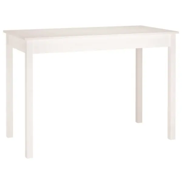 Populärt val vidaXL Matbord vit 110x55x75 cm massivt furuträ