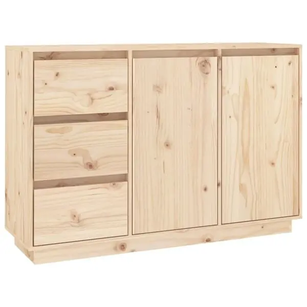 vidaXL Skänk 111x34x75 cm massiv furu Nedsatt pris