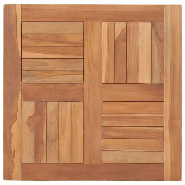 vidaXL Bordsskiva massiv teak 60x60x2,5 cm Säker betalning