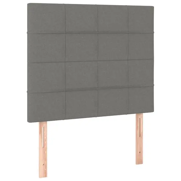 vidaXL Sänggavel mörkgrå 80x5x118/128 cm tyg Outlet
