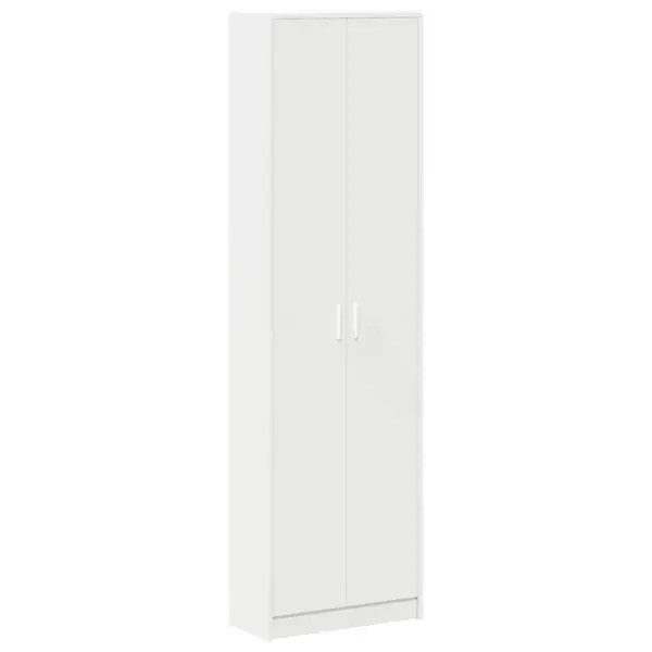 vidaXL Garderob med hylla Vit 55 x 25 x 189 cm Konstruerat trä Handla nu