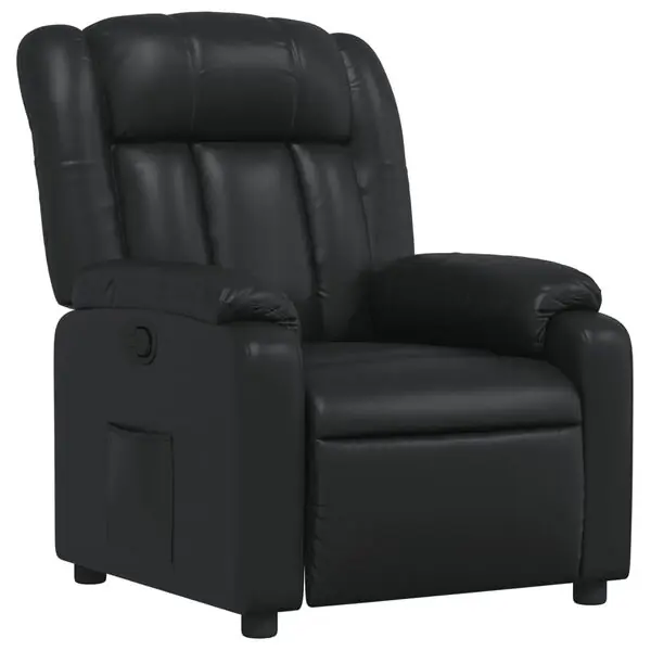 vidaXL Reclinerfåtölj svart konstläder Beställ idag