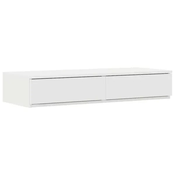 Bästa pris vidaXL Sänglådor med låda Vit 100 x 36,5 x 16,5 cm Konstruerat trä